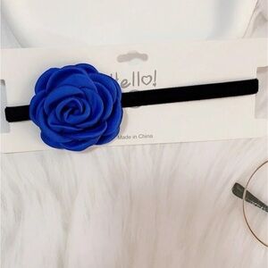 Blue Rose Headband